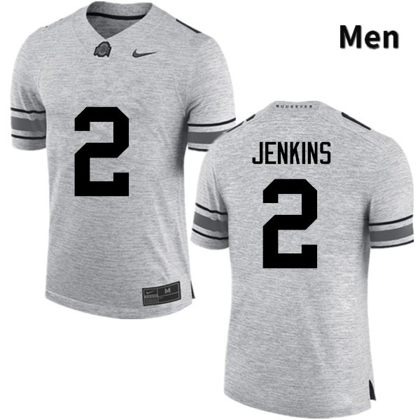 Ohio State Buckeyes Malcolm Jenkins Men's #2 Gray Game Stitched College Football Jersey